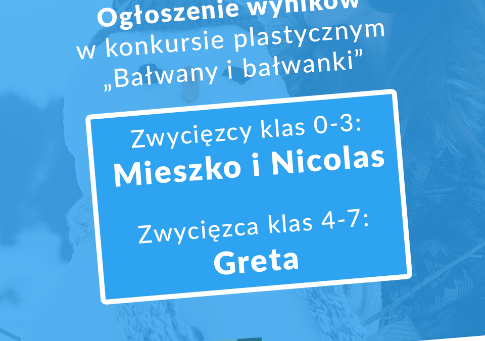Wyniki konkursu „Bałwany i bałwanki”