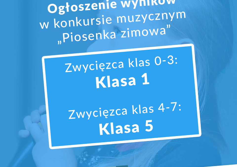 Wyniki konkursu „Piosenka zimowa”