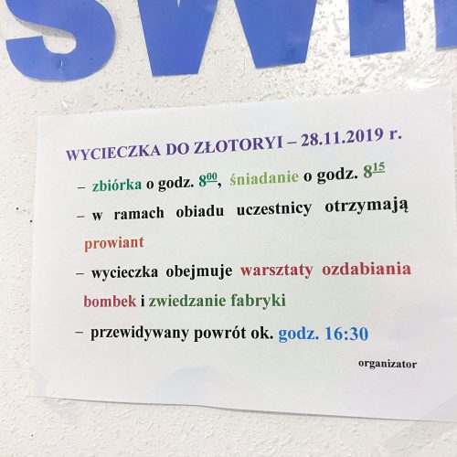 Korytarze to źródło cennych informacji!